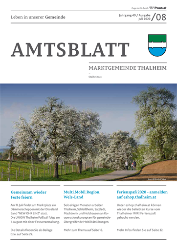 Amtsblatt Thalheim Ausgabe 08 - Juli 2020