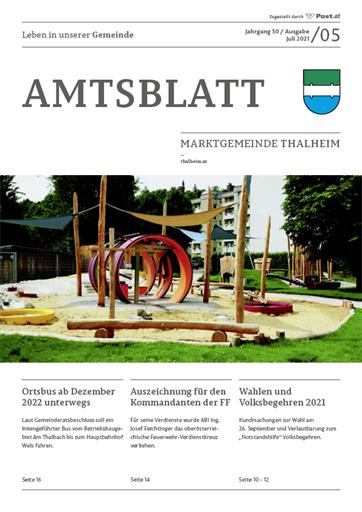Titelblatt Amtsblatt 05 - Juli 2021
