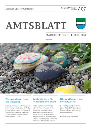 Titelbild: Amtsblatt 07 - Mai 2020