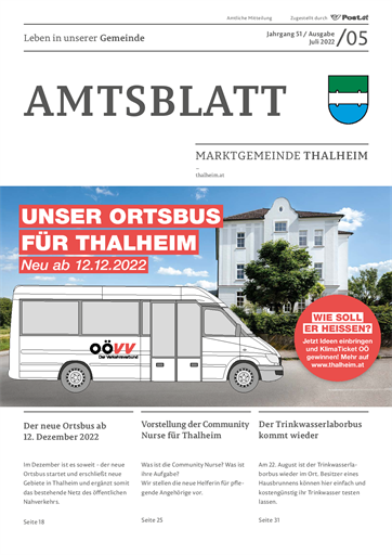 Titelbild Amtsblatt 05 2022