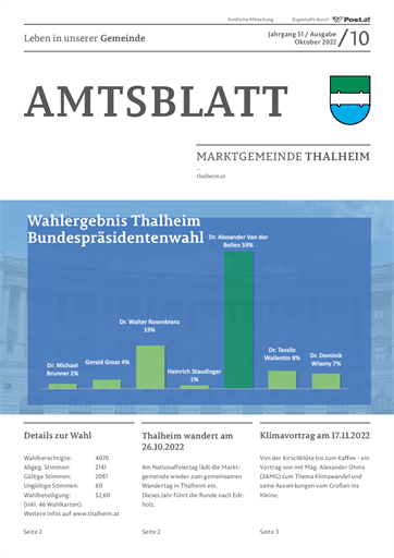 Amtsblatt 09-2022 Bundespräsidentenwahl
