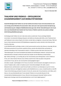 18 Thalheim und Fronius - Erfolgreiche Zusammenarbeit zur Mobilitätswende