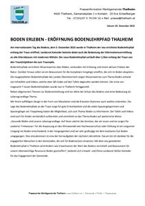 20 Boden erLEBEN - Bodenlehrpfad Thalheim