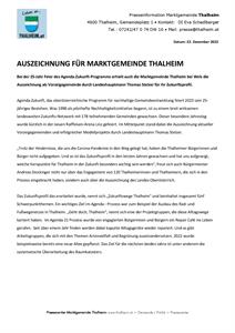 21 Agenda Zukunft Auszeichnung Thalheim